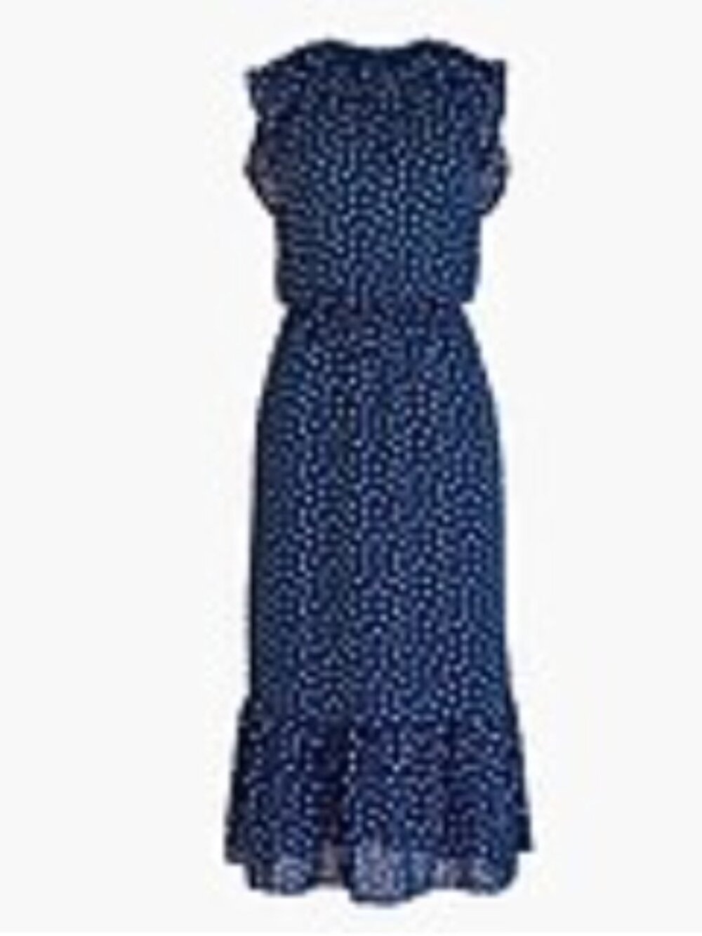 J. Crew Mercantile - Cap-Sleeve Midi Dress - Navy & White SIZE XL